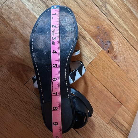 Proenza Schouler Graphic Sandals Leather Gladiator Ankle Strap Flat 37.5 - Picture 7 of 7